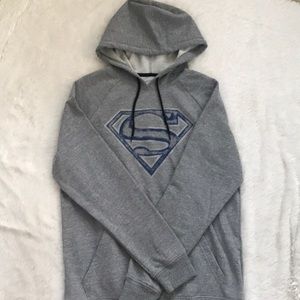 Superman charcoal snow hooded sweatshirt